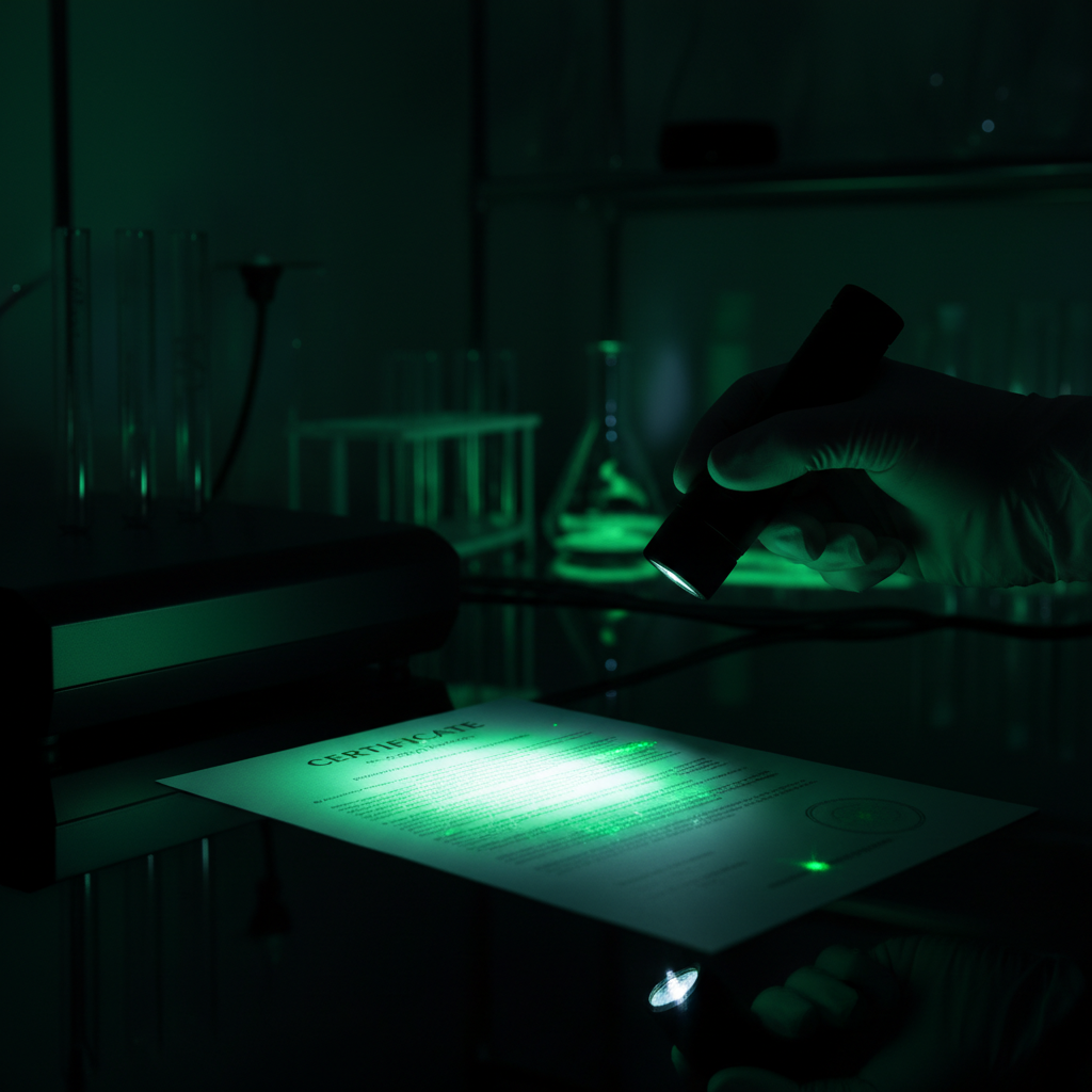 Certificate of Analysis verification and HPLC chromatogram review
